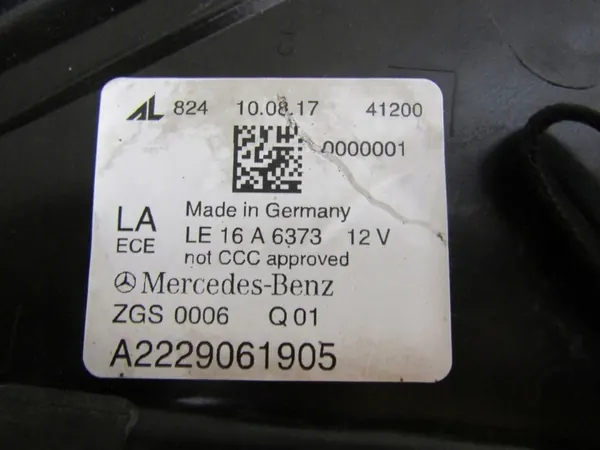 Mercedes S-Klasse W222 LIFT LED MULTIBEAM LINKS 17-20 A2229061 image 7