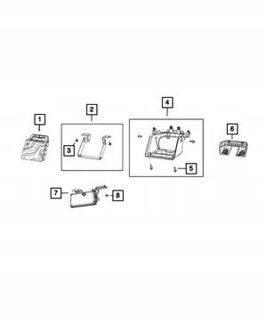 Capa Espelho Jeep Wrangler JL OEM 6LL26TX7AC image 3
