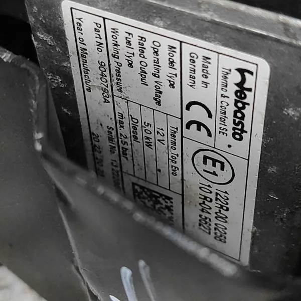 Aquecedor Webasto VW OEM 9042766A para Caddy V image 6