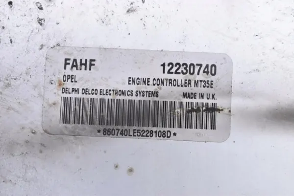 IMMO Computer Set OEM 12230740 FAHF Opel Astra III image 6