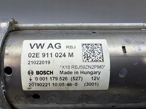 Arrancador completo AUDI A3 S3 8V LIFT VW GOLF VII 2.0 TFSI 02E911024M image 4