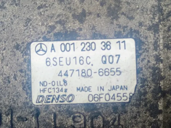 Compresor de Aire Acondicionado Mercedes A-Class A160 CDI A0012303611 image 4