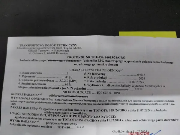 BUTLA GAZOWA LPG 43L 2034R Tanque Suspendido con Válvula image 3