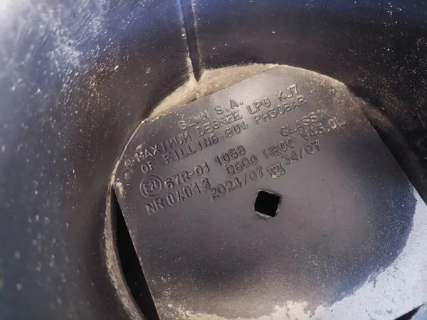BUTLA GAZOWA LPG 43L 2034R Tanque Suspendido con Válvula image 6