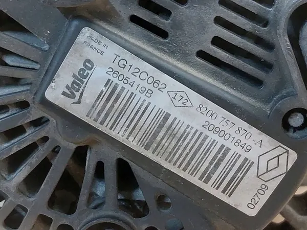 Alternaattori Megane Scenic 3 III 1.9 DCI 8200757870 image 5