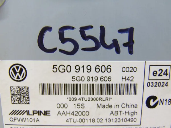 OEM 5G0919606 Navigointinäyttö VW Golf VII:lle image 5