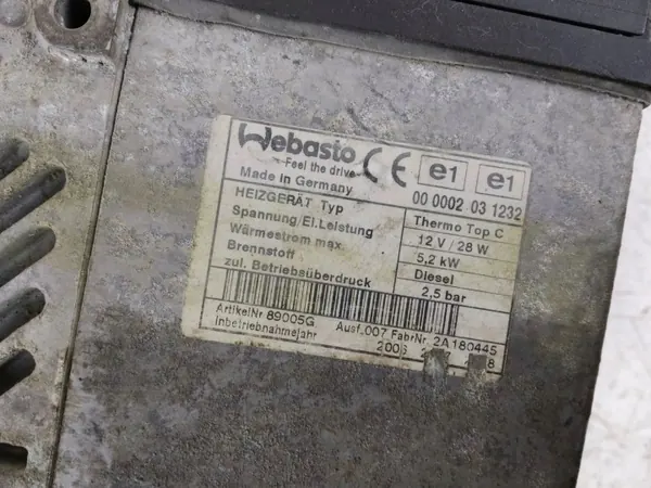 Standheizung Renault Master II OEM 000002031232 image 6