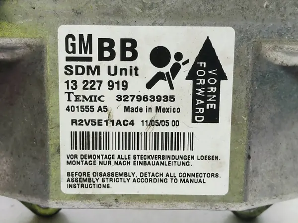 Module Airbag OEM 13227919 pour Opel Astra H 1.9 CDTI image 5