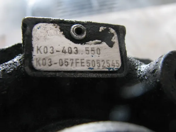 Turbocharger Peugeot Citroen 2.0 HDI K03.403.550 image 5