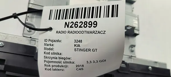 Autoradio Kia Stinger OEM 96560J5750FHN image 5