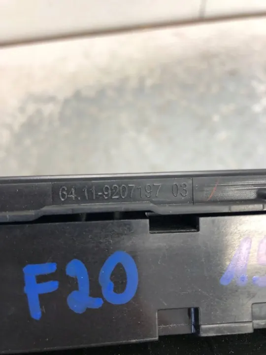 Panel Radio AC BMW F20 OEM 9207197 - Usado image 8