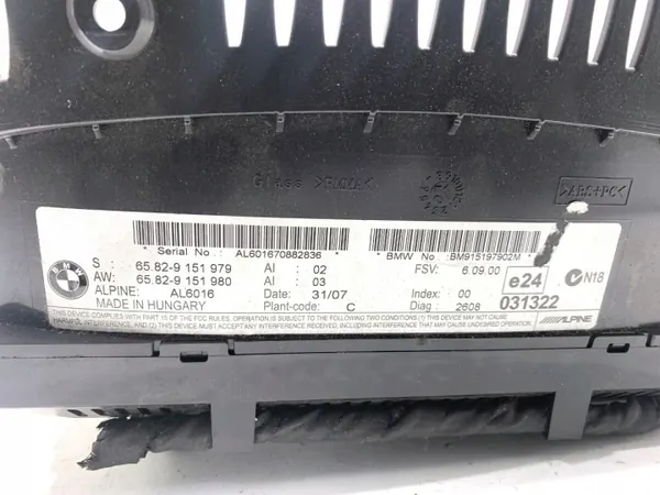 Écran BMW E60 OEM 9151979 - Moniteur Multimédia image 6