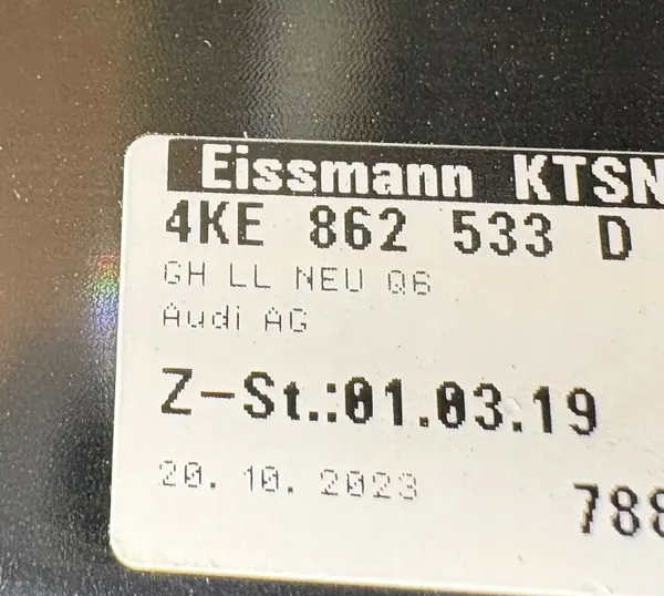 Audi E-Tron tunnelbekerhouder OEM 4KE862533D image 7