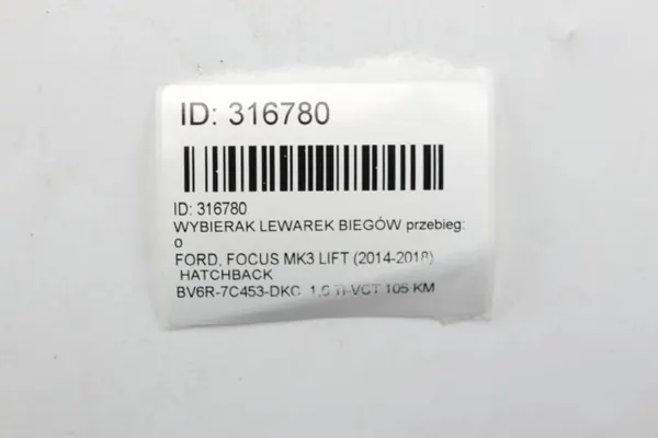 Seletor de Marchas OEM BV6R-7C453-DKC Ford Focus MK3 image 6