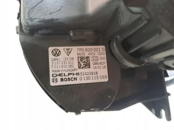 Ventilador Interior VW Touareg II Porsche Cayenne 7P0 820 021D image 3