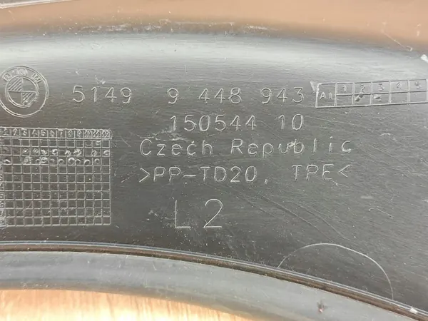Junta de calha esquerda OEM 9448943 BMW G30 LCI image 7