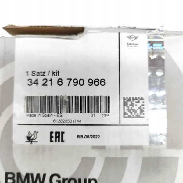 BMW OEM 34216790966 Bromsbelägg bak - Asbestfri image 6
