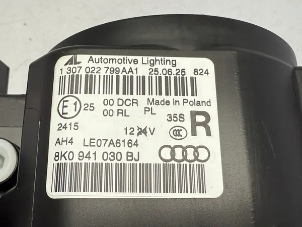 AUDI A4 B8 Faro Derecho Xenon LED 8K0941030BJ image 3