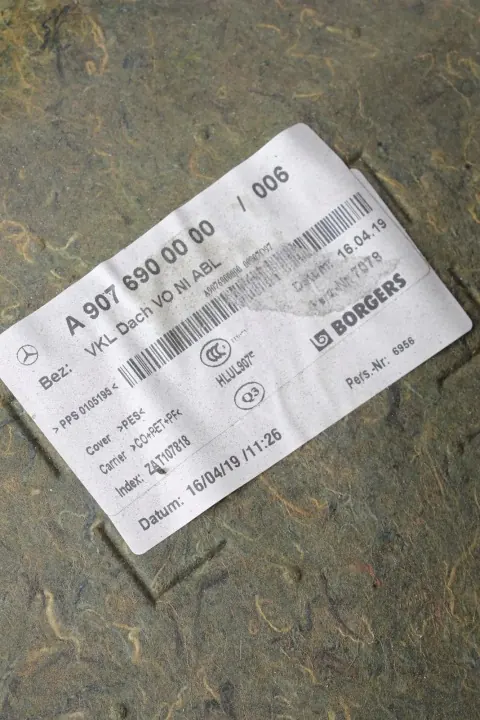 Teto Mercedes Sprinter W907/W910 OEM A9076900000 image 7