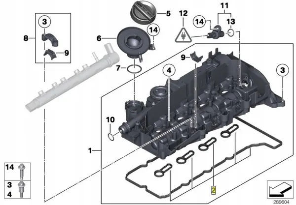 Kit de joints de couvre-culasse BMW 11128511814 image 6