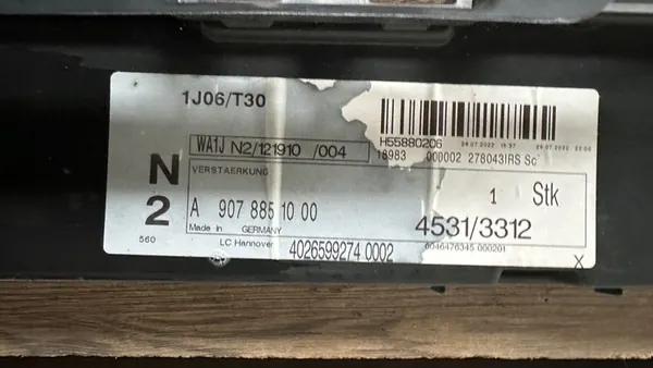 Rear Bumper Support Mercedes Sprinter 18- A9078851000 image 2