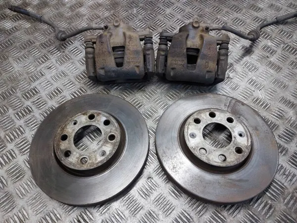 Bremsscheiben + Beläge + Bremssättel Vorne OEM Opel Corsa D image 2