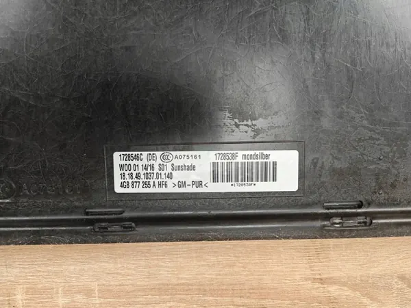 OEM 4G8959591A Cobertura Teto Solar Audi A7 C7 image 5