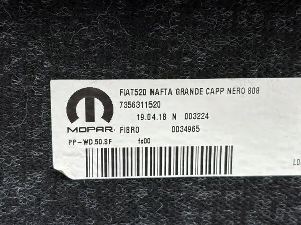 Prateleira de bagageira traseira Jeep Renegade OEM 7356311520 image 3