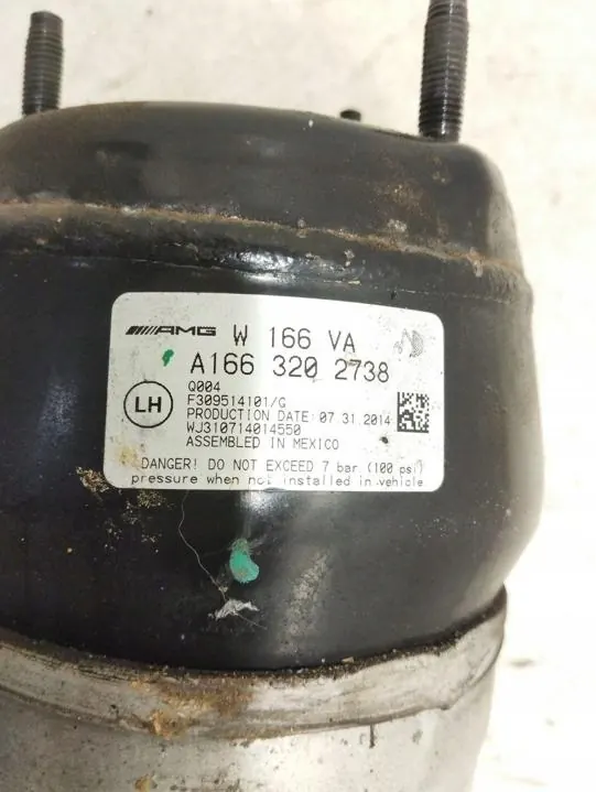 Amortiguador neumático Mercedes-Benz OEM A1663202738 image 5