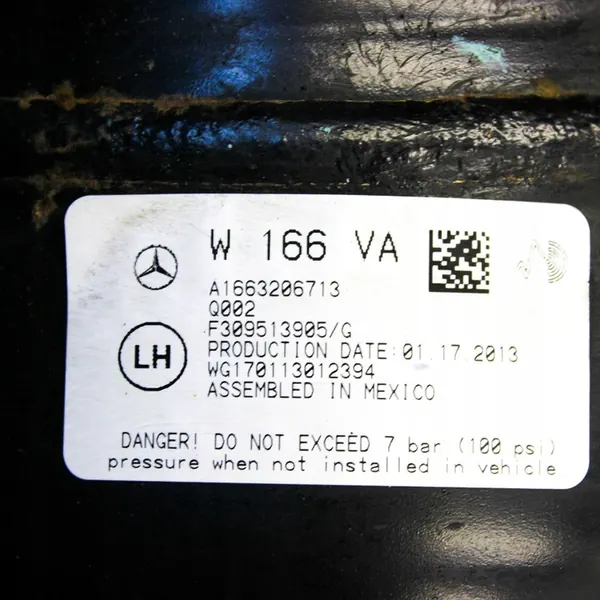 Mercedes-Benz OE A 166 320 67 13 Luftfjädring image 6