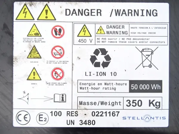 OEM 1689095380 Batteri för Citroen C4X Elbil 50kWh image 10