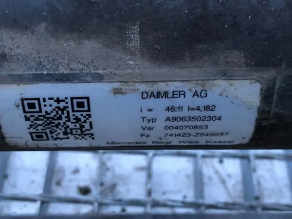 OEM A9063502304 takadifferentiaali VW Crafter 2.0:lle image 8