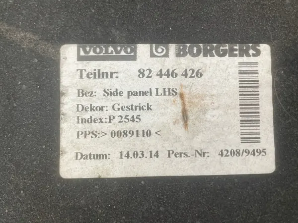 Tapis de cabine gauche Volvo FM4 OEM 82446426 image 3