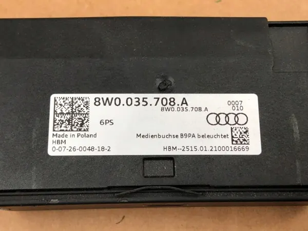 USB-port panelanslutning OEM 8W0 035 708 A image 8