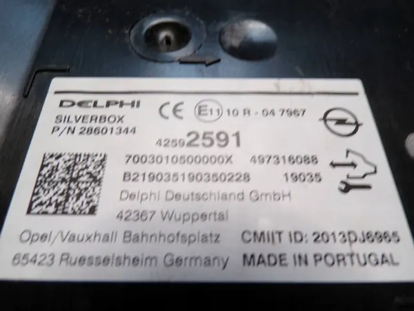 Module Commande Radio Opel Mokka X OEM 42592591 image 2