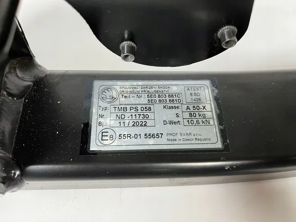 Dragkrok Skoda Octavia III Kombi 5E0803881C image 3