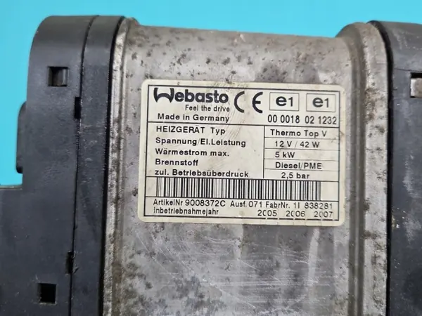 Webasto A2215002198 Lämmitin Mercedes W221 3.0 CDI:lle image 4