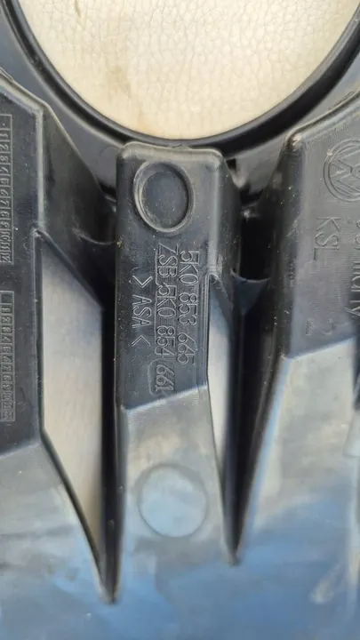 Griglia fendinebbia sinistra Volkswagen Golf VI 5K0853665 image 3