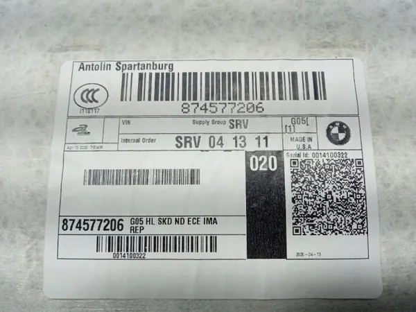 Revestimiento de techo BMW X5 G05 OEM Ambit-978133- Negro image 10
