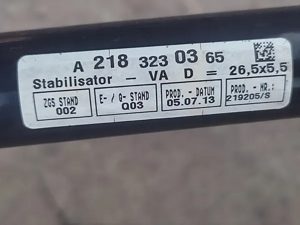 MERCEDES E W212 Voorophangingsysteem 2013 image 3