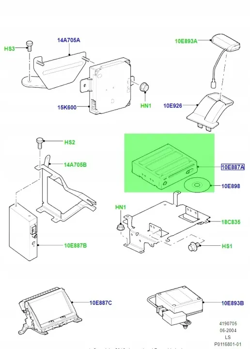 OEM YIB500120 Navigointisoitin Range Rover Sport -09 image 7