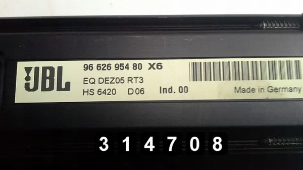 Amplificateur audio OEM AM-314708 pour Citroen C6 image 3