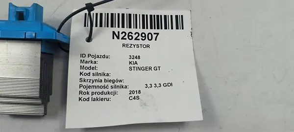 Resistência do soprador KIA Stinger OEM 97480F5000J image 8