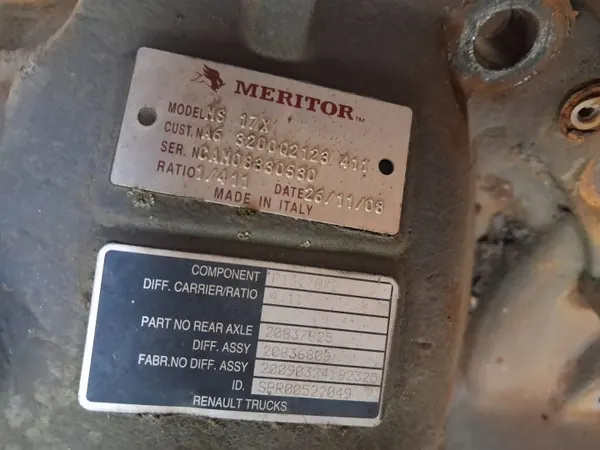 Pont différentiel Renault DXi Volvo FH4 FM4 MS17X 4.11 image 5