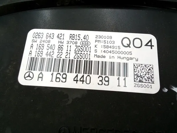 TELLER MERCEDES B-KLASSE W245 A1694403911 image 3