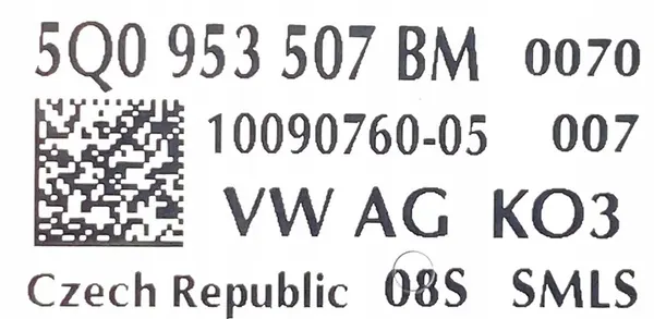 Lenkerschalter VW TIGUAN GOLF TOURAN 5Q0953507BM image 4