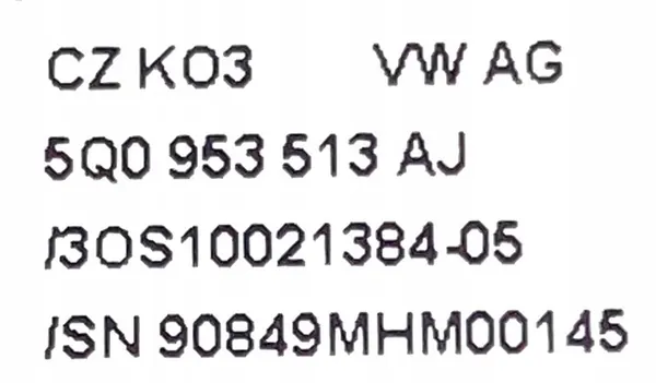 Lenkerschalter VW TIGUAN GOLF TOURAN 5Q0953507BM image 6