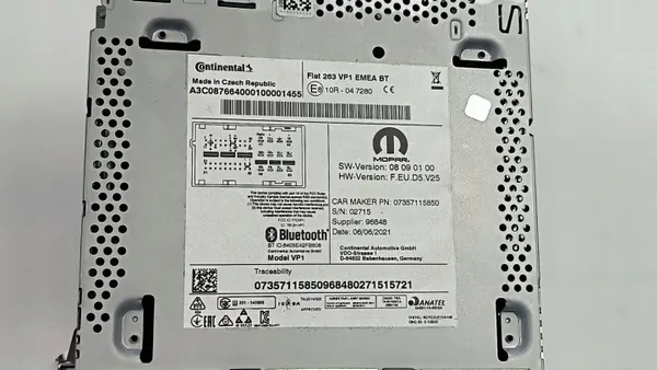 OEM 07357115850 Radio Tuner voor Fiat Doblo II image 4