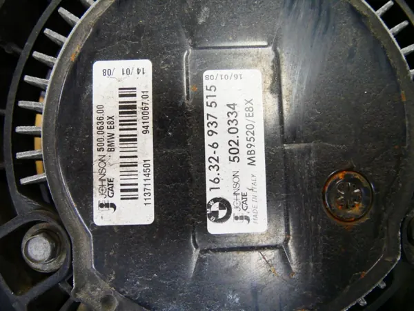 BMW E90 E91 E92 E93 E84 E87 WENTYLATOR CHŁODNICY SILNIKA 7523259 6937515 image 9
