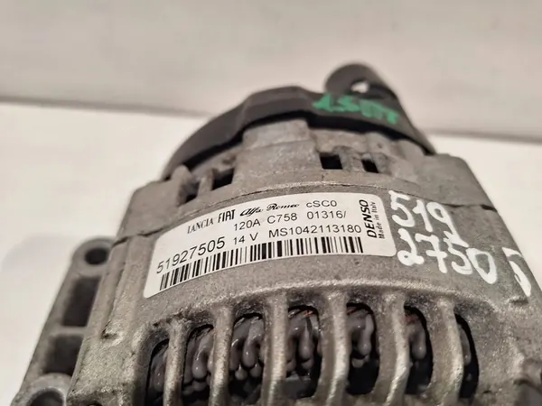 Vaihtovirtageneraattori DENSO Fiat 500X 1.3 MJET 14- OEM 51927505 image 5
